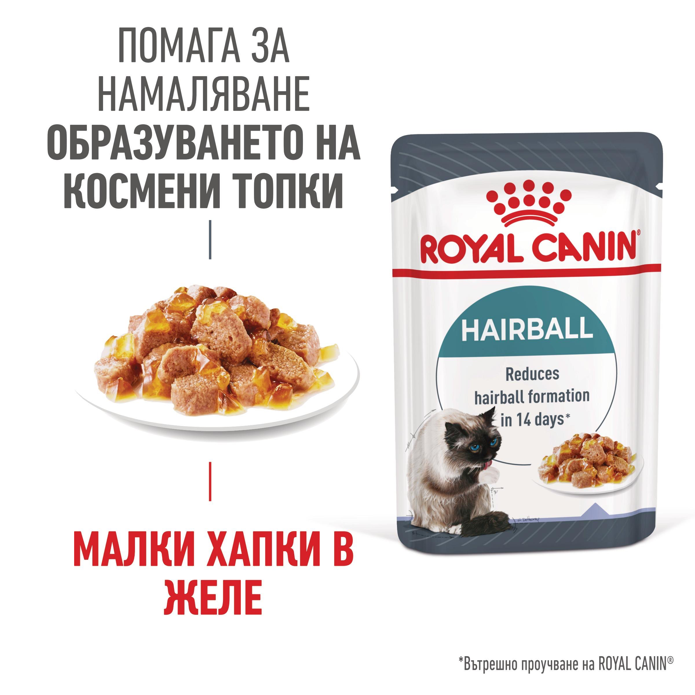 ROYAL CANIN® FCN CARE HAIRBALL chews in jelly 85g - изображение 3