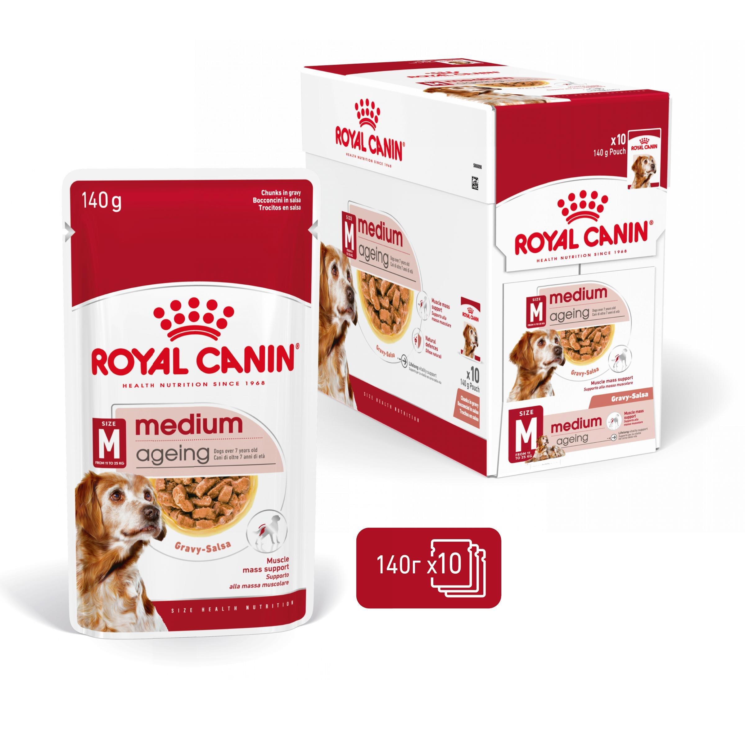 ROYAL CANIN® SHN MEDIUM AGEING snacks in a 140g bag
