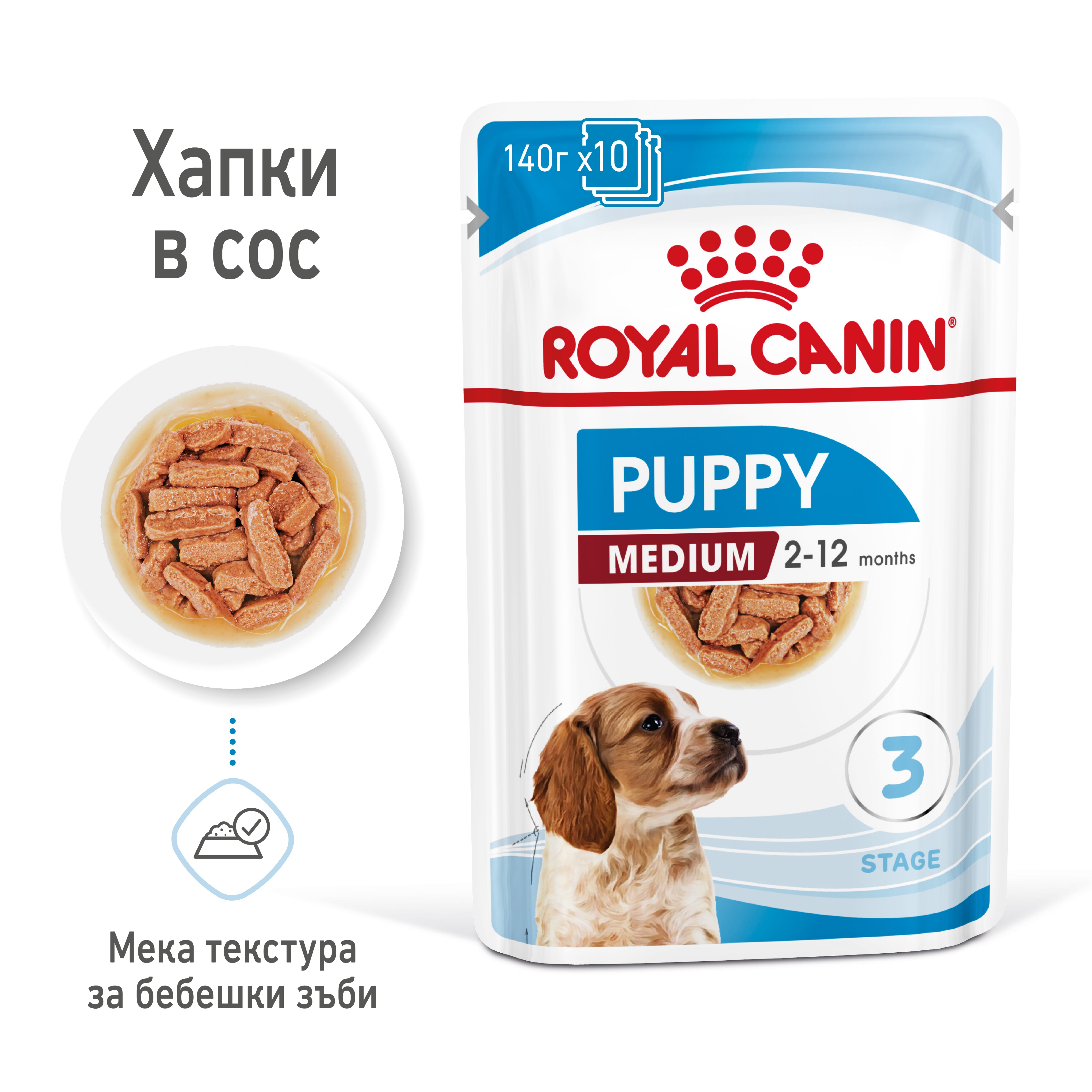 ROYAL CANIN® SHN MEDIUM PUPPY kibbles in a 140g bag - изображение 2