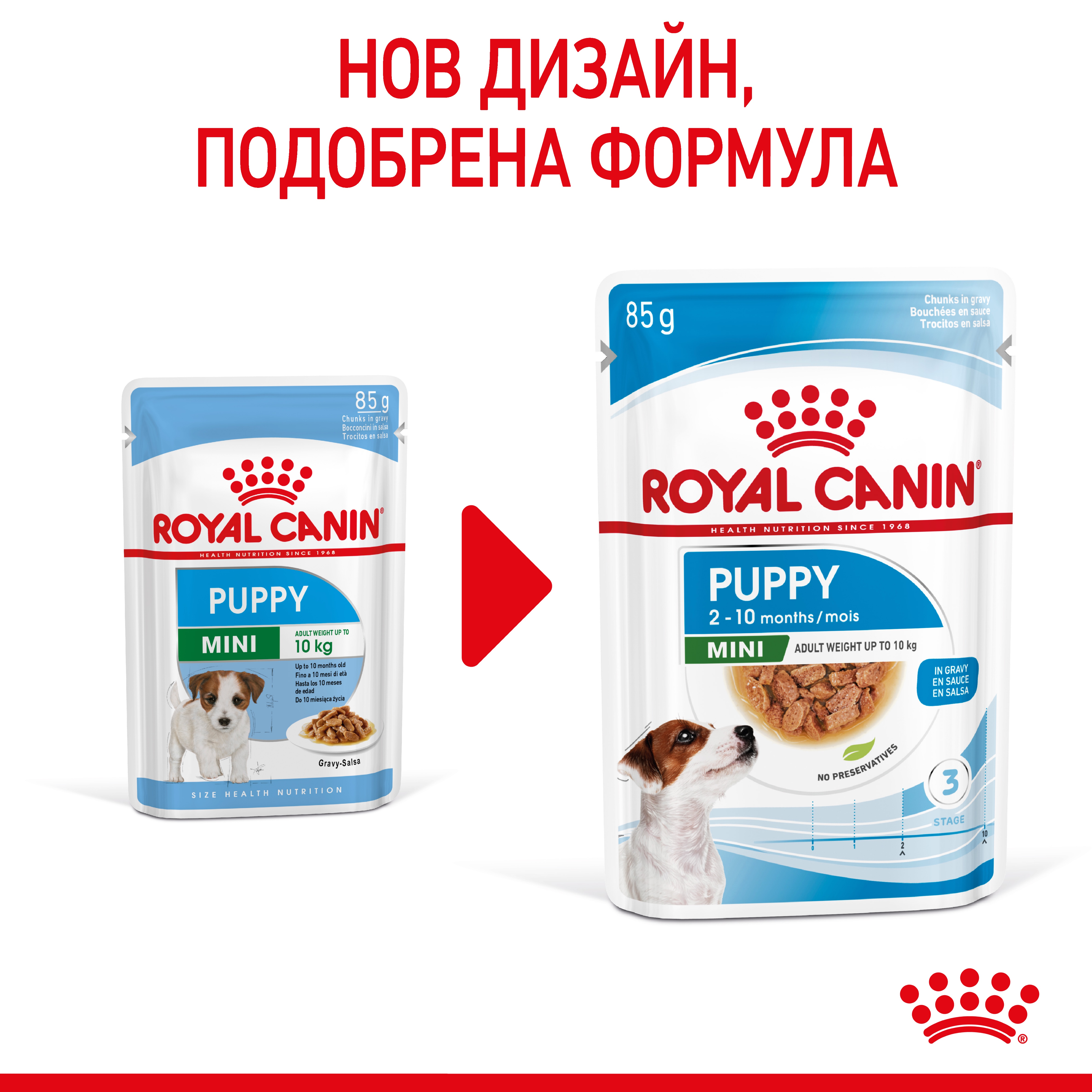 ROYAL CANIN® SHN MINI PUPPY snacks in a 85g bag